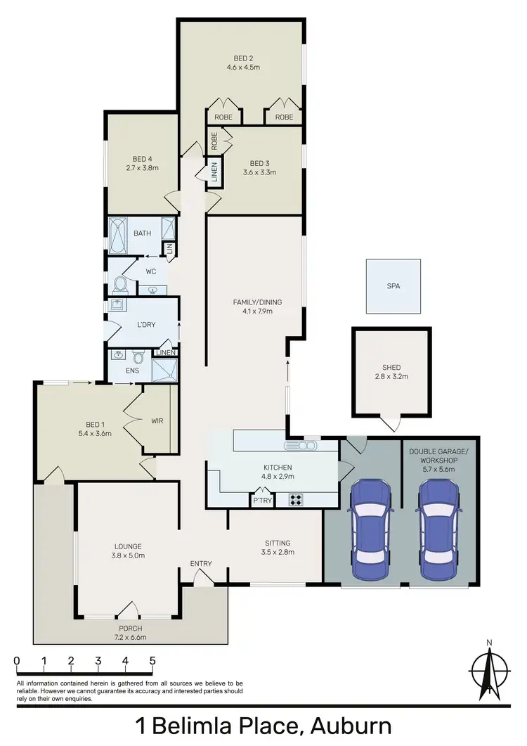 Floorplan of Homely house listing, 1 Belimla Street, Auburn NSW 2144