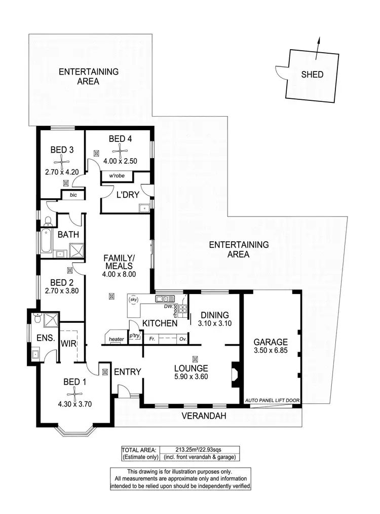Floorplan of Homely house listing, 3 Farming Crescent, Hallett Cove SA 5158