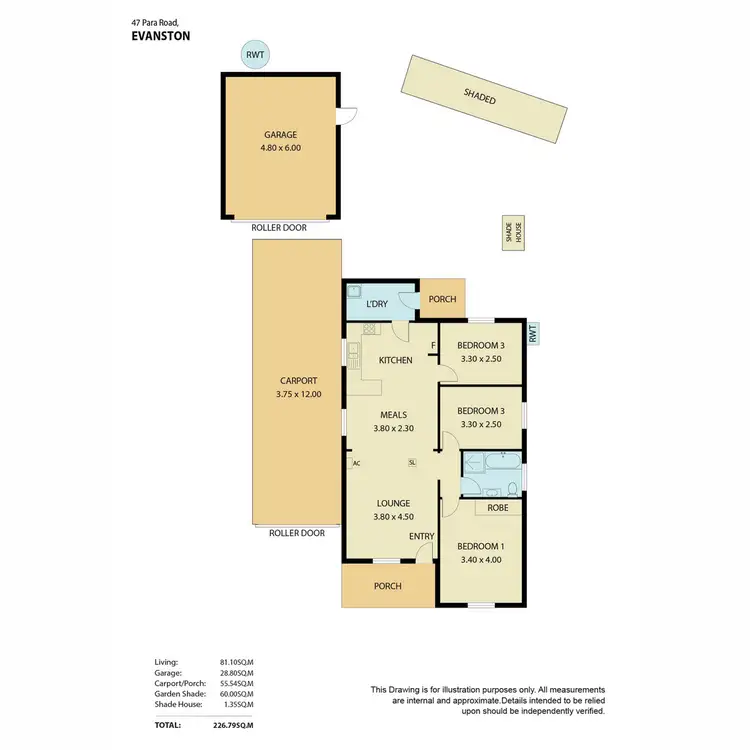 Floorplan of Homely house listing, 47 Para Road, Evanston SA 5116