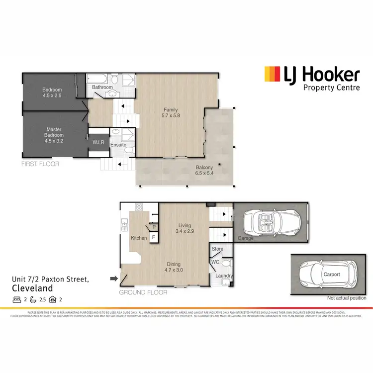 Floorplan of Homely villa listing, 7/2 Paxton Street, Cleveland QLD 4163