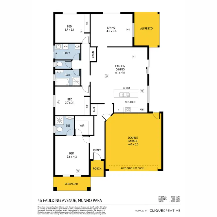 Floorplan of Homely house listing, 45 Faulding Avenue, Munno Para SA 5115