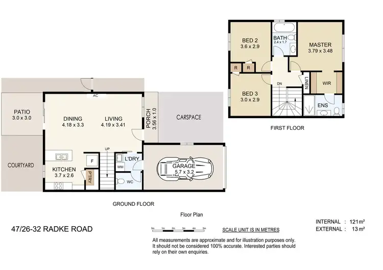 Floorplan of Homely townhouse listing, 47/26-32 Radke Road, Bethania QLD 4205