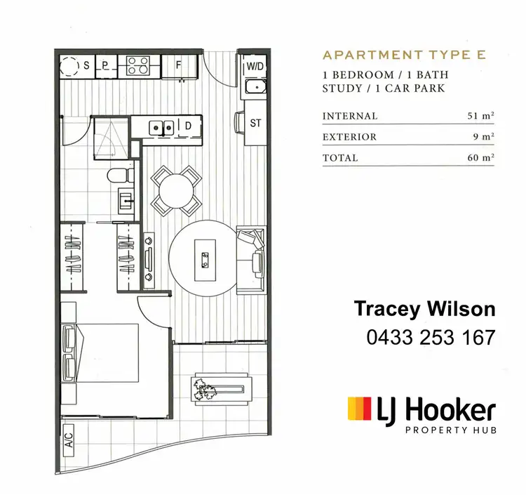Floorplan of Homely unit listing, 1005/139 Scarborough Street, Southport QLD 4215