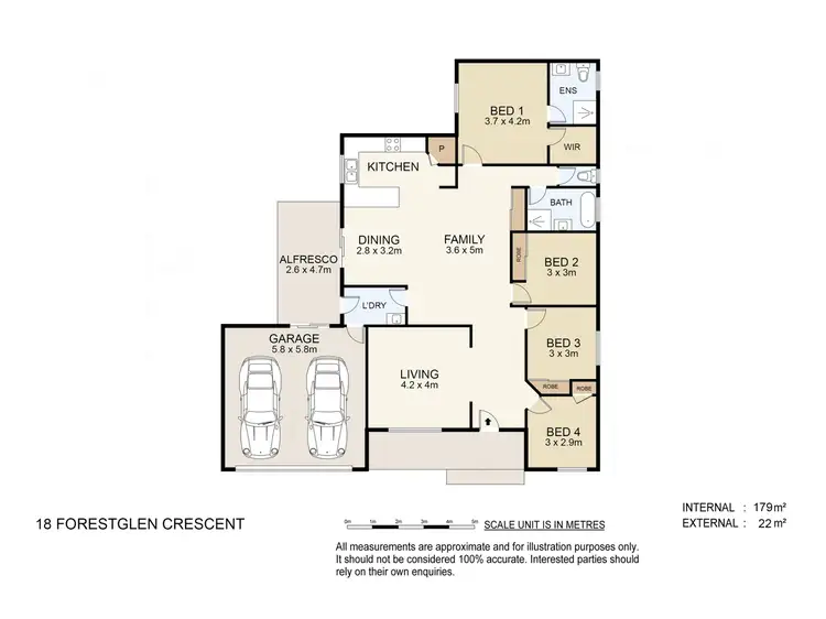 Floorplan of Homely house listing, 18 Forestglen Crescent, Bahrs Scrub QLD 4207