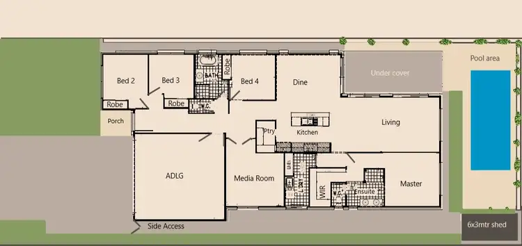 Floorplan of Homely house listing, 1388 Solitary Islands Way, Sandy Beach NSW 2456
