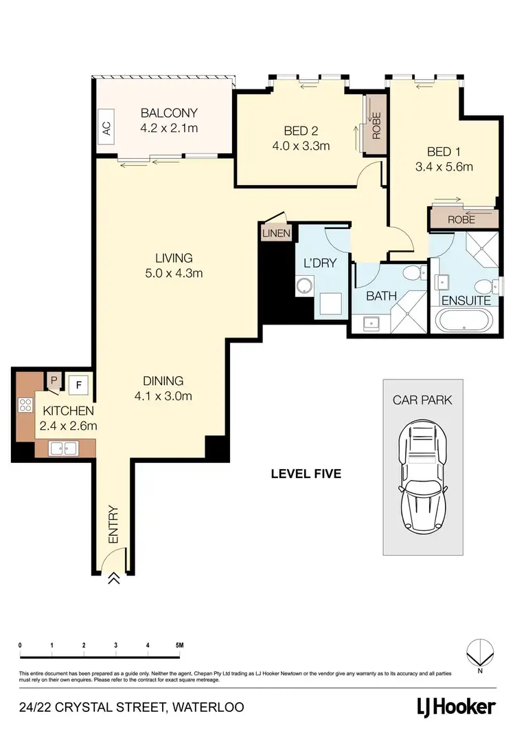 Floorplan of Homely apartment listing, 24/22 Crystal Street, Waterloo NSW 2017