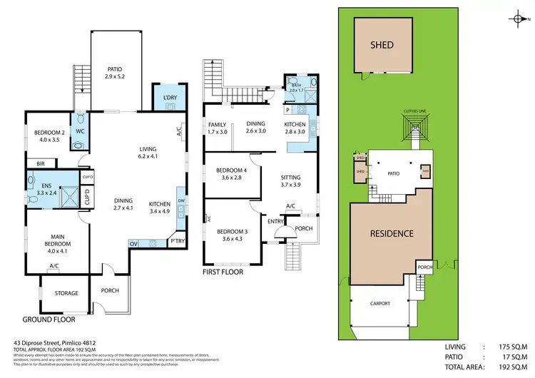 Floorplan of Homely house listing, 43 Diprose Street, Pimlico QLD 4812