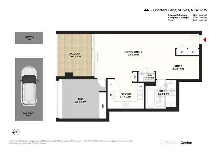 Floorplan of Homely apartment listing, 44/3-7 Porters Lane, St Ives NSW 2075