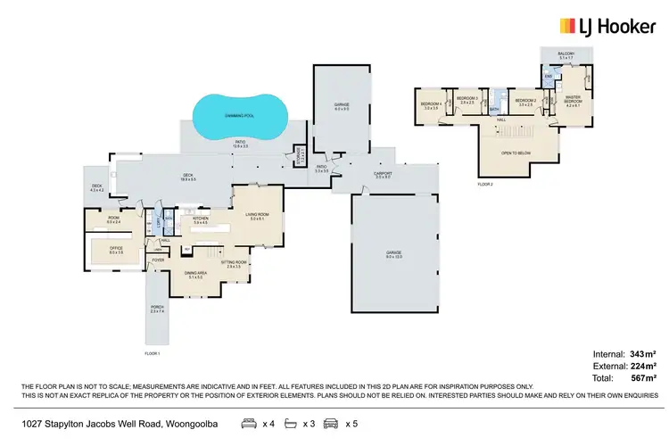 Floorplan of Homely house listing, 1027 Stapylton Jacobs Well Road, Woongoolba QLD 4207