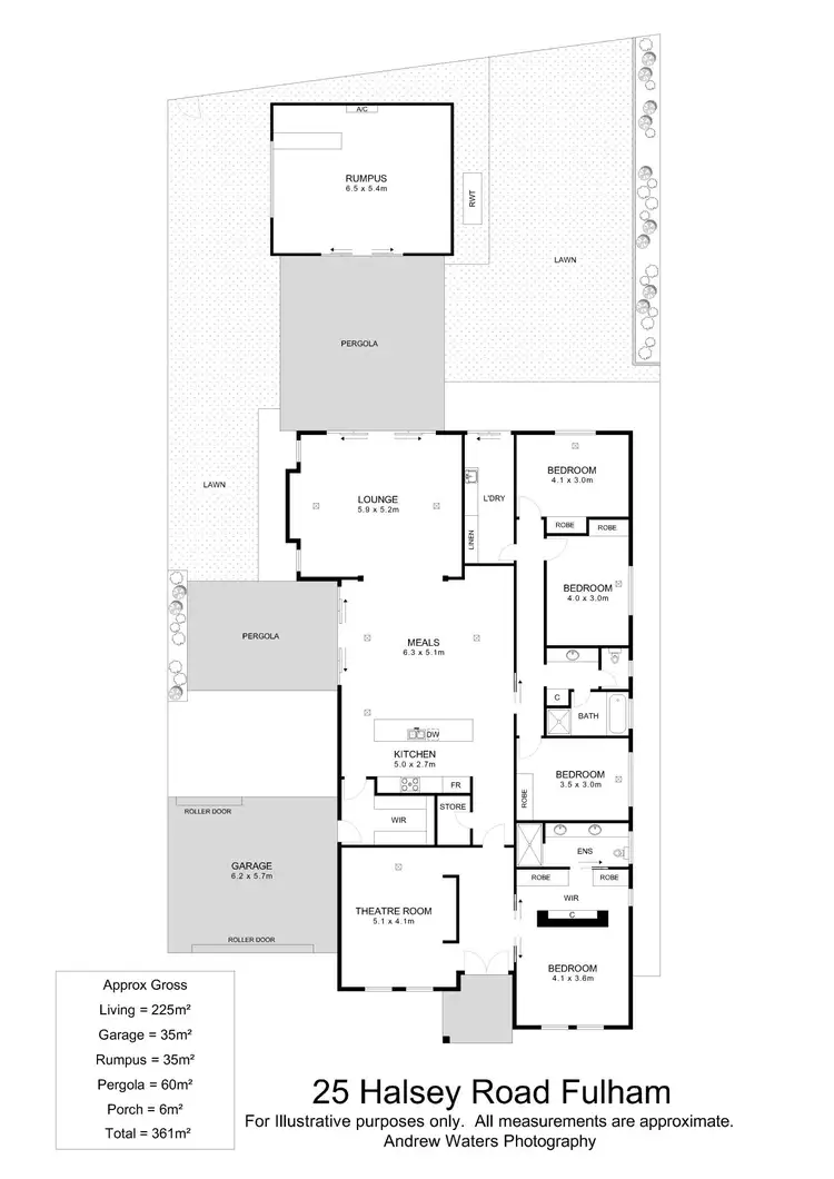 Floorplan of Homely house listing, 25 Halsey Road, Fulham SA 5024