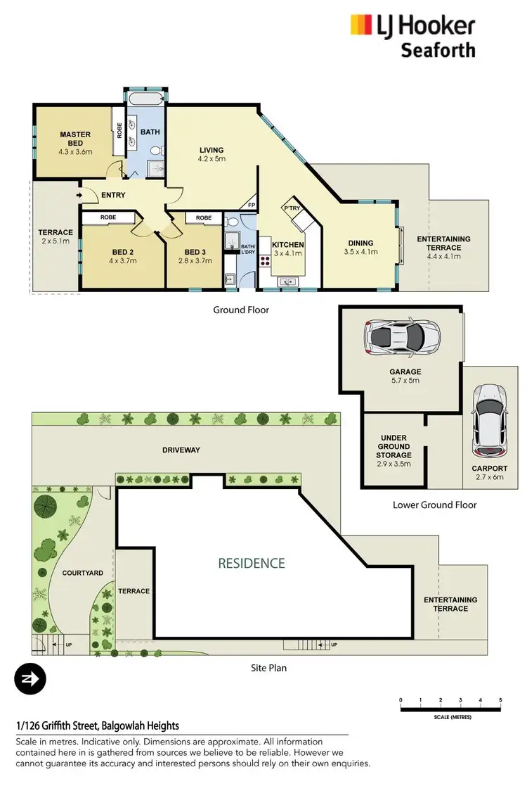 Floorplan of Homely townhouse listing, 1/126 Griffiths Street, Balgowlah NSW 2093