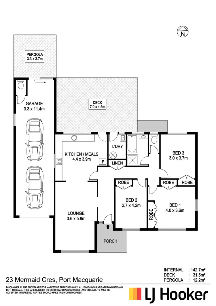 Floorplan of Homely house listing, 23 Mermaid Crescent, Port Macquarie NSW 2444