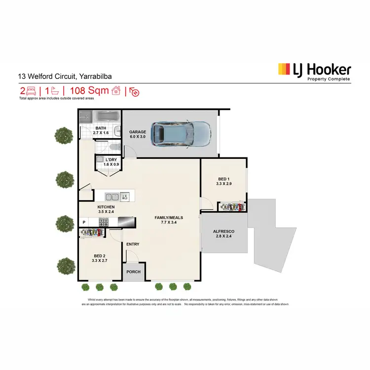Floorplan of Homely house listing, 13 Welford Circuit, Yarrabilba QLD 4207