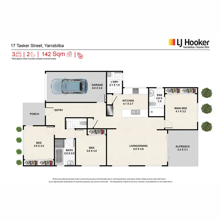 Floorplan of Homely house listing, 17 Tasker Street, Yarrabilba QLD 4207