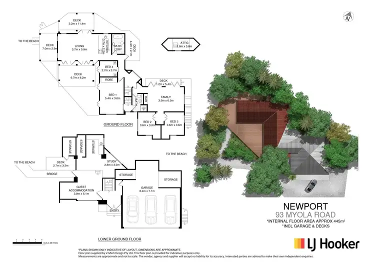 Floorplan of Homely house listing, 93 Myola Road, Newport NSW 2106