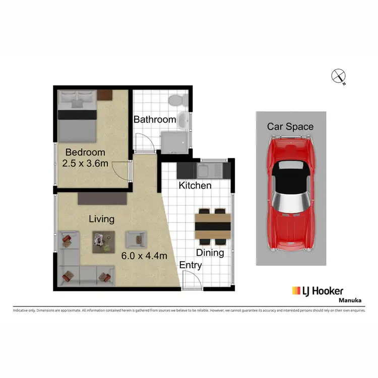 Floorplan of Homely apartment listing, 2/14 Chauvel Street, Campbell ACT 2612