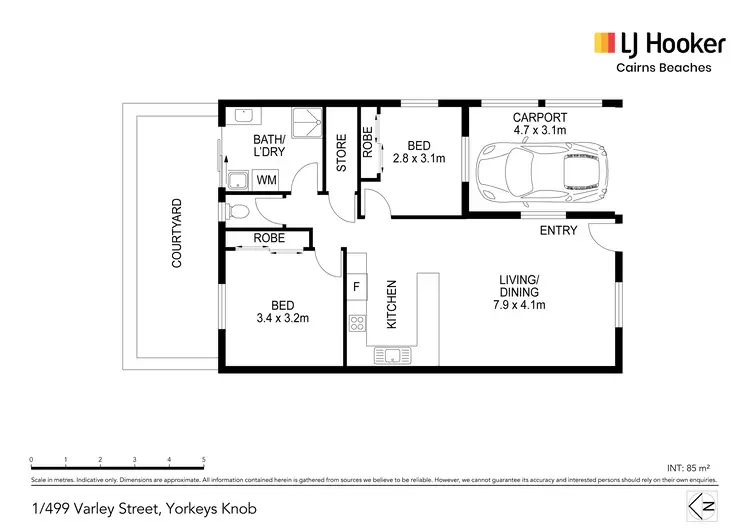 Floorplan of Homely unit listing, 1/499 Varley Street, Yorkeys Knob QLD 4878