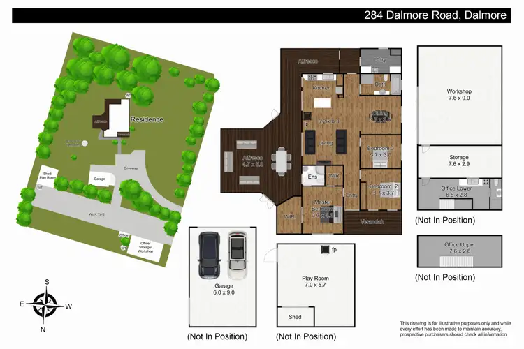Floorplan of Homely house listing, 284 Dalmore Road, Dalmore VIC 3981