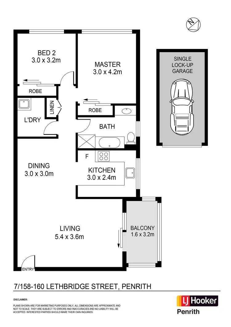 Floorplan of Homely unit listing, 7/158-160 Lethbridge St, Penrith NSW 2750