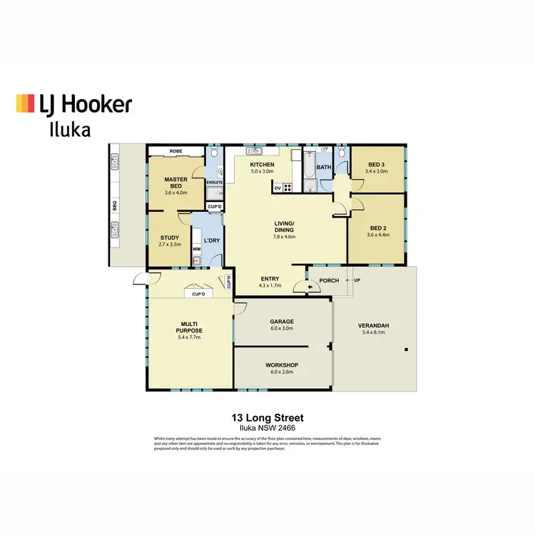 Floorplan of Homely house listing, 13 Long Street, Iluka NSW 2466