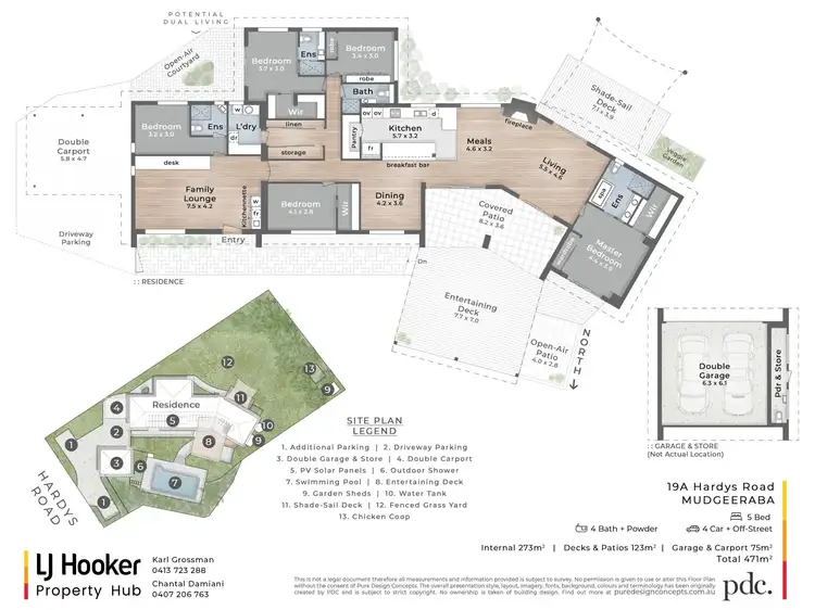 Floorplan of Homely house listing, 19a Hardys Road, Mudgeeraba QLD 4213