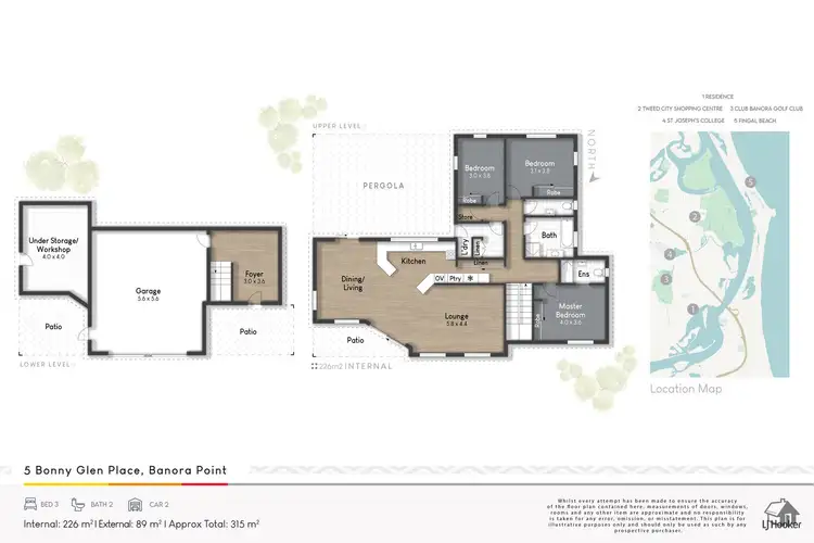 Floorplan of Homely house listing, 5 Bonny Glen Place, Banora Point NSW 2486