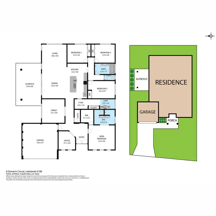 Floorplan of Homely house listing, 8 Dowerin Circuit, Lakelands WA 6180