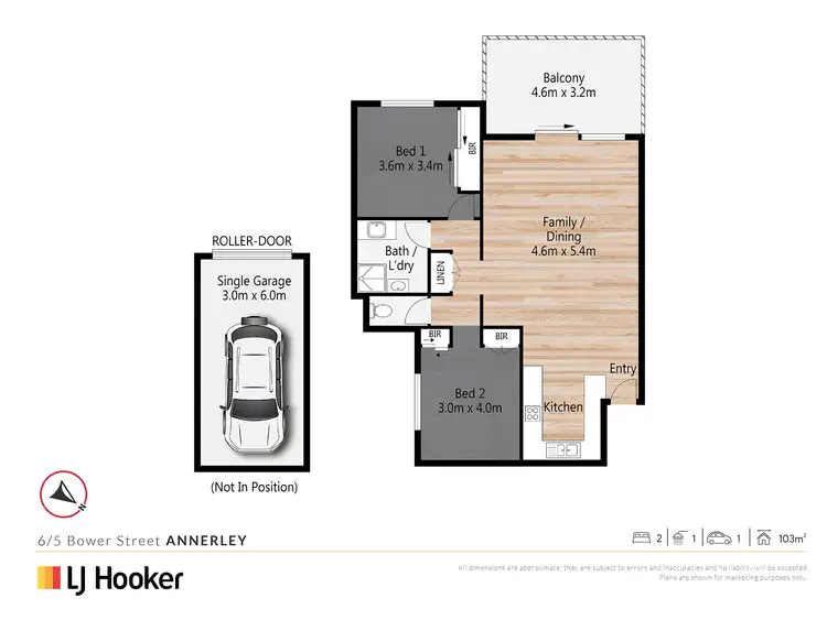 Floorplan of Homely unit listing, 6/5 Bower Street, Annerley QLD 4103