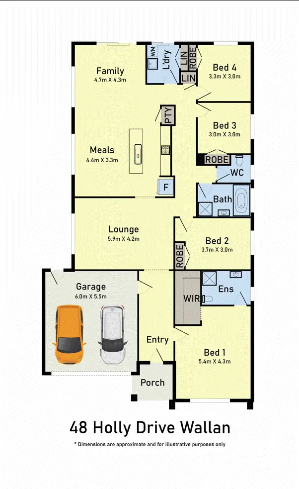 Floorplan of Homely house listing, 48 Holly Drive, Wallan VIC 3756