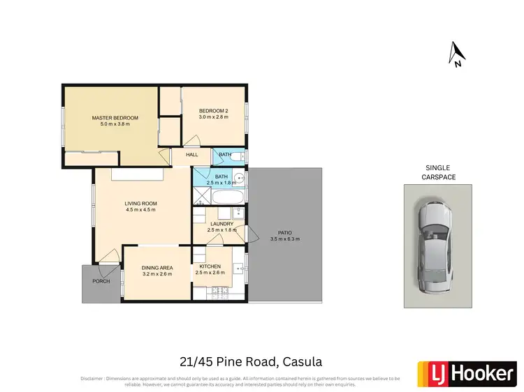 Floorplan of Homely villa listing, 21/45 Pine Road, Casula NSW 2170