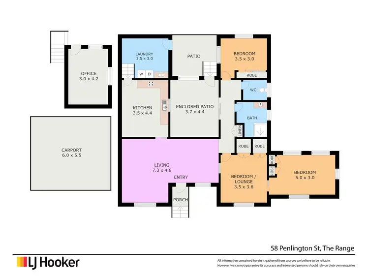 Floorplan of Homely house listing, 58 Penlington Street, The Range QLD 4700