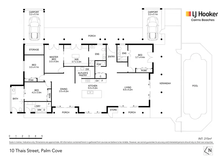 Floorplan of Homely house listing, 10 Thais Street, Palm Cove QLD 4879