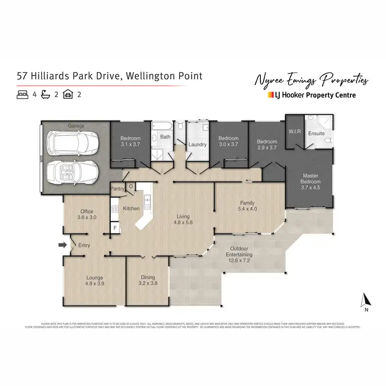 Floorplan of Homely house listing, 57 Hilliards Park Drive, Wellington Point QLD 4160