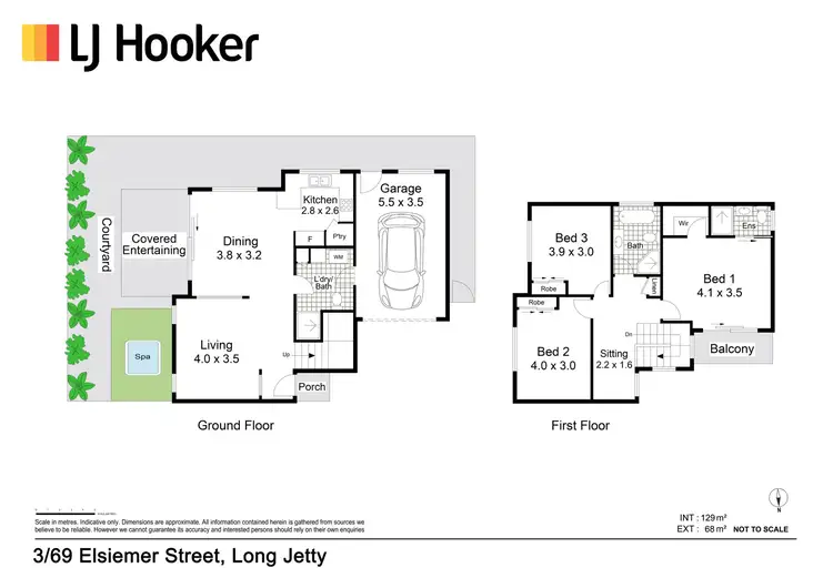 Floorplan of Homely townhouse listing, 3/69 Elsiemer Street, Long Jetty NSW 2261