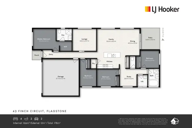 Floorplan of Homely house listing, 43 Finch Circuit, Flagstone QLD 4280