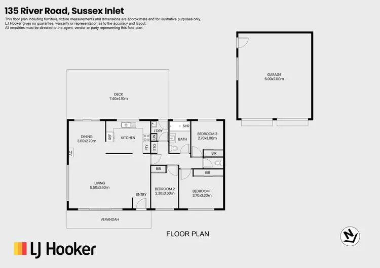 Floorplan of Homely house listing, 135 River Road, Sussex Inlet NSW 2540