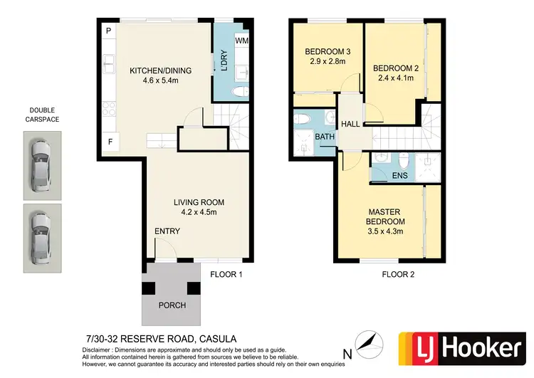 Floorplan of Homely townhouse listing, 7/30-32 Reserve Road, Casula NSW 2170