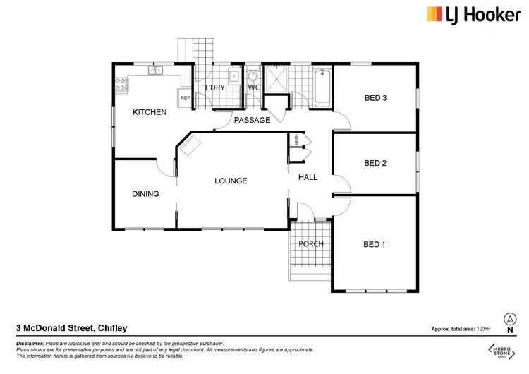 Floorplan of Homely house listing, 3 McDonald Street, Chifley ACT 2606