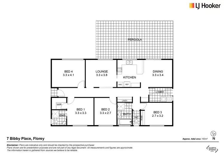 Floorplan of Homely house listing, 7 Bibby Place, Florey ACT 2615