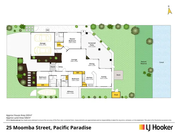 Floorplan of Homely house listing, 25 Moomba Street, Pacific Paradise QLD 4564
