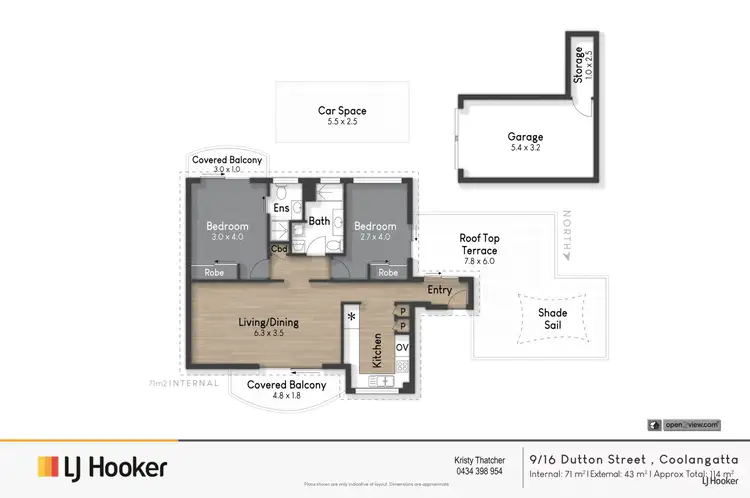 Floorplan of Homely unit listing, 9/16 Dutton Street, Coolangatta QLD 4225
