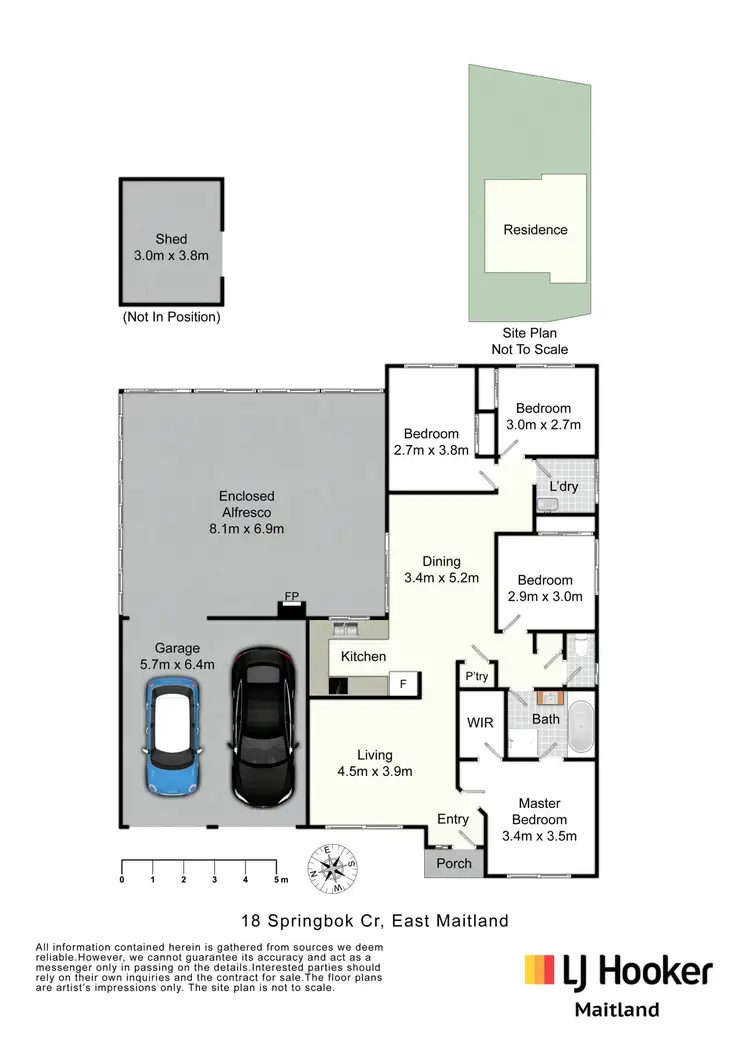Floorplan of Homely house listing, 18 Springbok Crescent, East Maitland NSW 2323