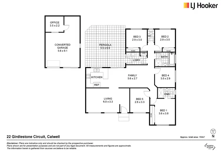 Floorplan of Homely house listing, 22 Girdlestone Circuit, Calwell ACT 2905