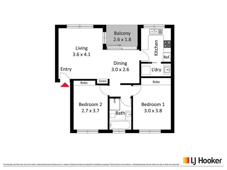 Floorplan of Homely apartment listing, 19/17 Medley Street, Chifley ACT 2606