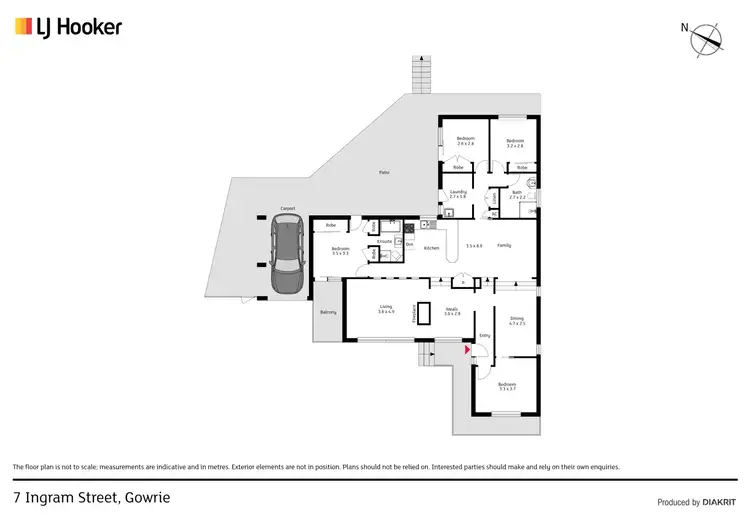 Floorplan of Homely house listing, 7 Ingram Street, Gowrie ACT 2904