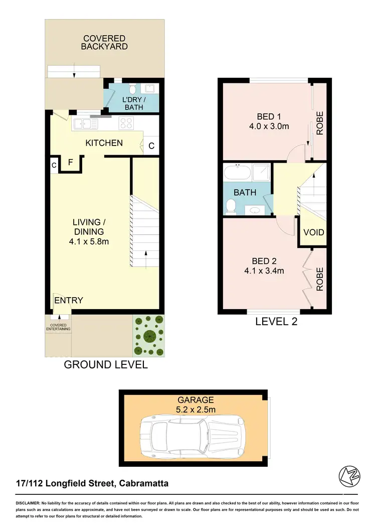 Floorplan of Homely townhouse listing, 17/112 Longfield St, Cabramatta NSW 2166