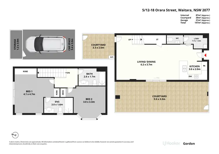 Floorplan of Homely apartment listing, 5/12-18 Orara Street, Waitara NSW 2077