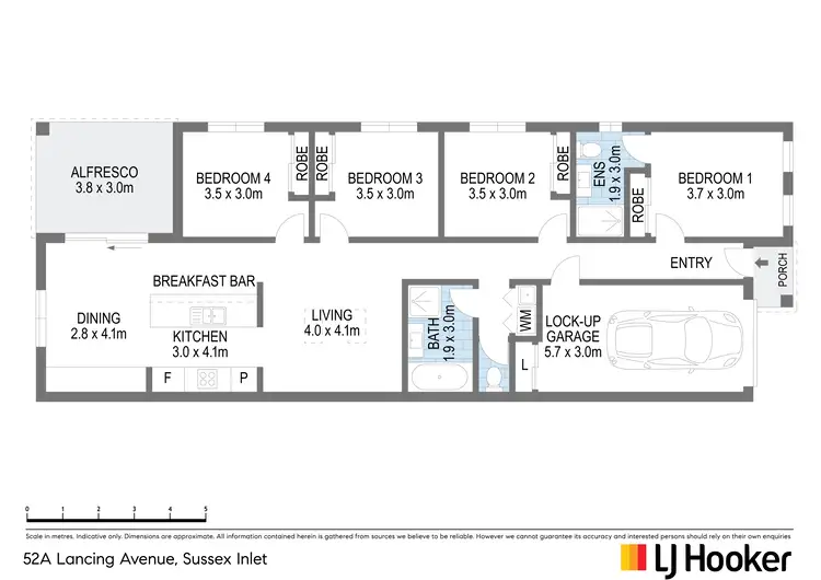 Floorplan of Homely house listing, 52A Lancing Avenue, Sussex Inlet NSW 2540
