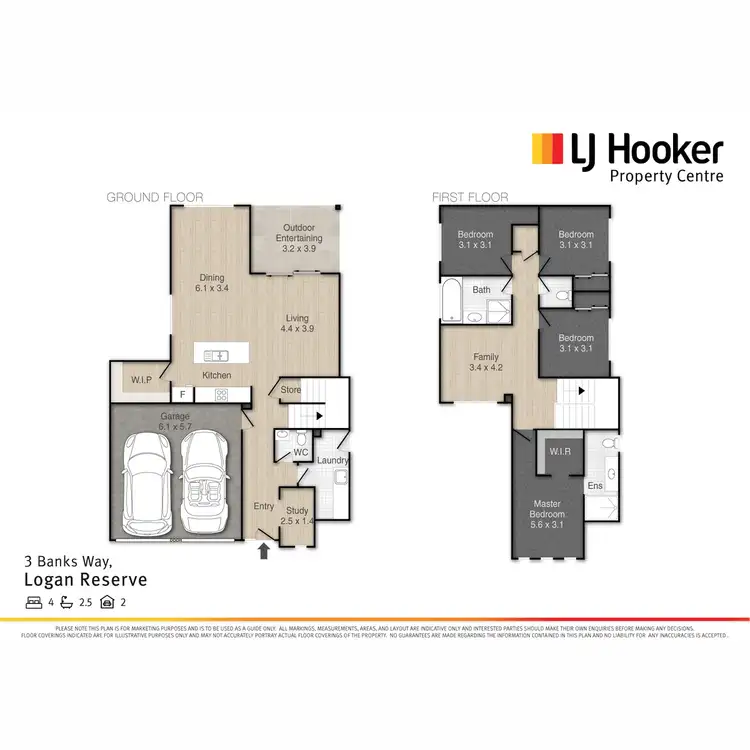 Floorplan of Homely house listing, 3 Banks Way, Logan Reserve QLD 4133