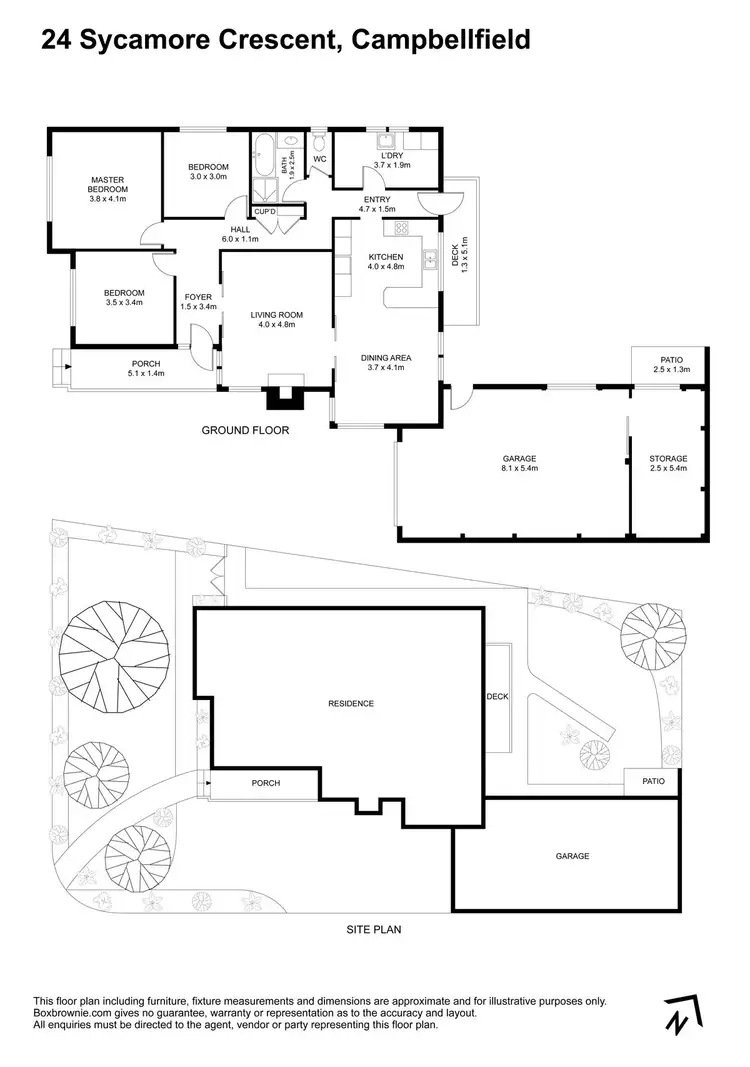 Floorplan of Homely house listing, 24 Sycamore Crescent, Campbellfield VIC 3061